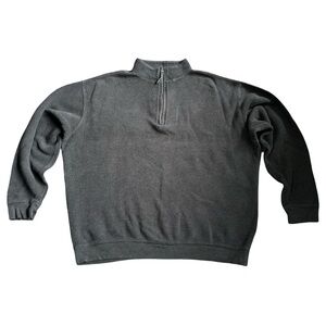 Woolrich Men's Olive Green Gray 1/4 Zip Pullover Sweater Shirt Size XXL EUC